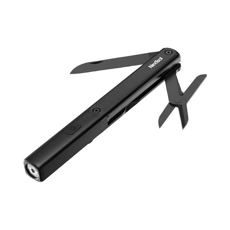 Natuo Multifunctional Pen Tool Multi-Purpose Household Outdoor Flashlight Portable Folding Knife