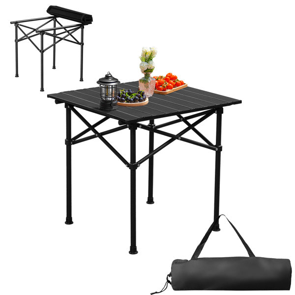 50x50x50cm Black Camping Roll Table