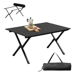 Folding Camping Table Portable Picnic Table, Lightweight Roll Up Side