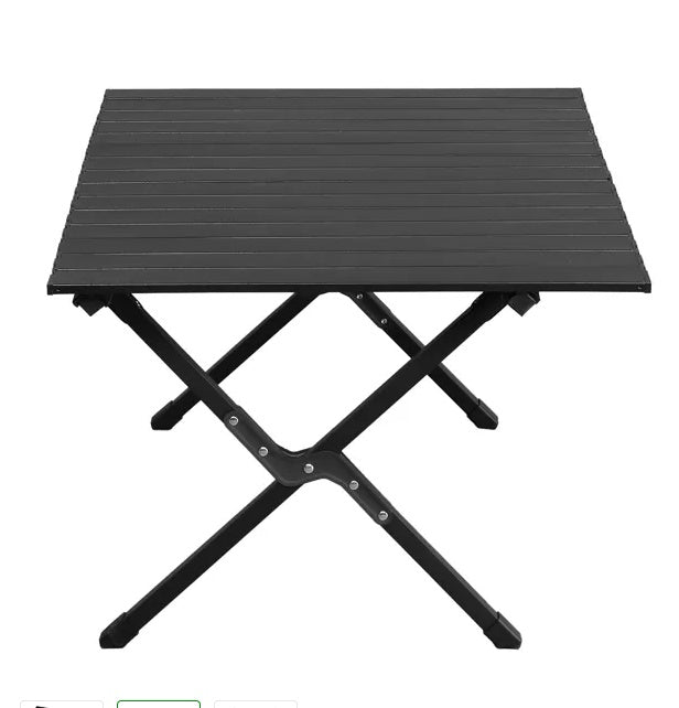 Folding Camping Table Portable Picnic Table, Lightweight Roll Up Side