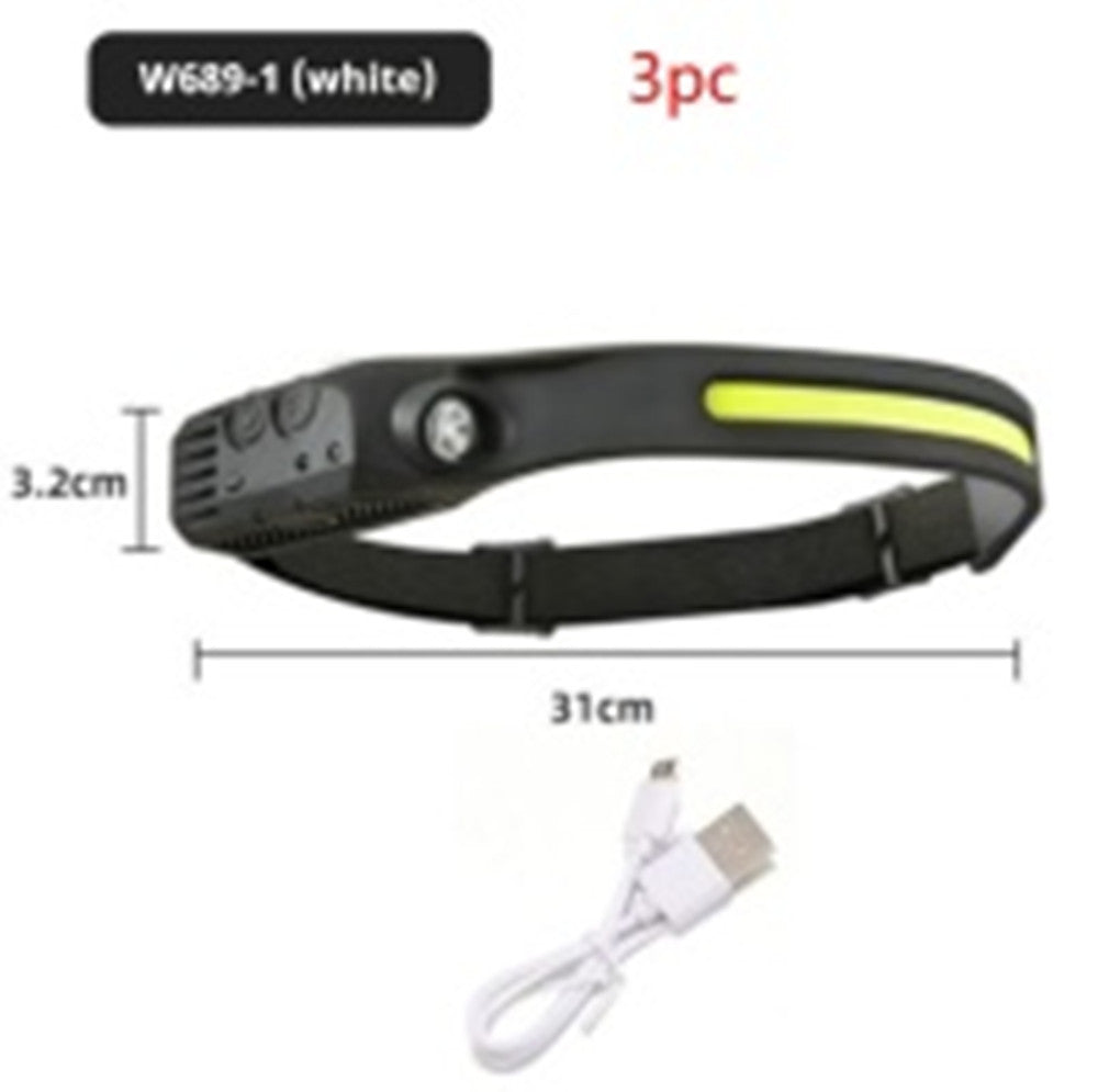 Silicone Sensing Headlamp Outdoor Running And Fishing