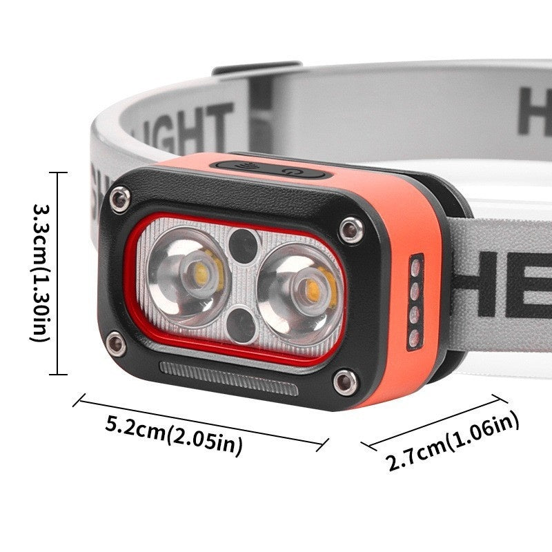USB Charging Outdoor Night Run LED Lighting Headlamp