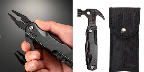 Outdoor Knife Pliers EDC Tool Black Multi-functional Adjustable Wrench