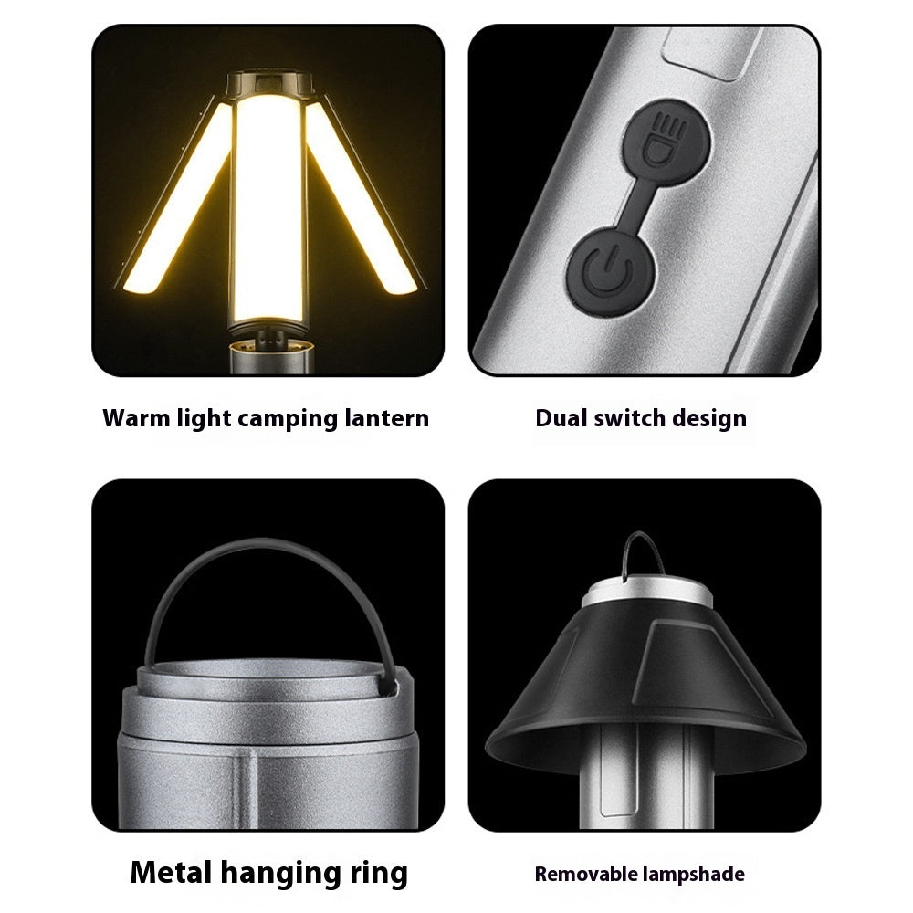 Outdoor Multifunctional Telescopic Folding Camping Lantern
