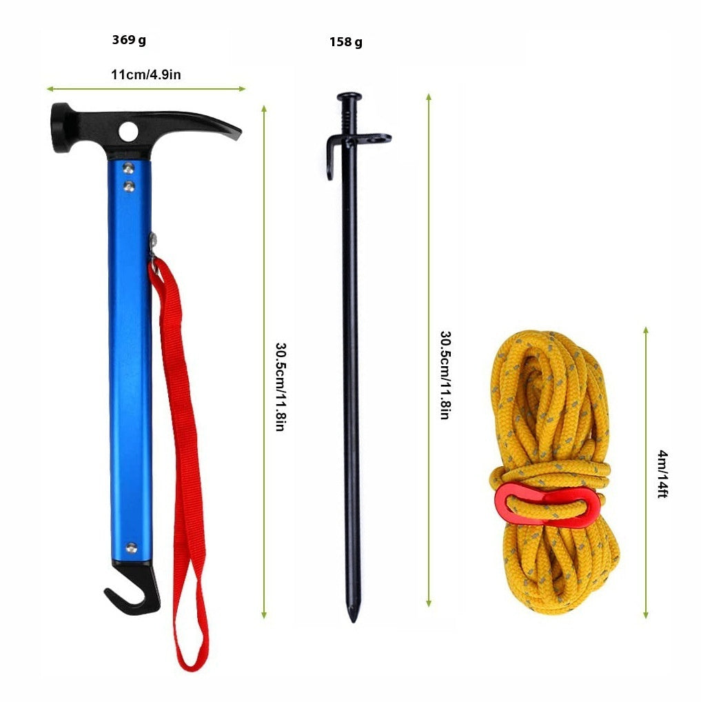 Outdoor Multi-function Tool Camping Tent Nail Hammer