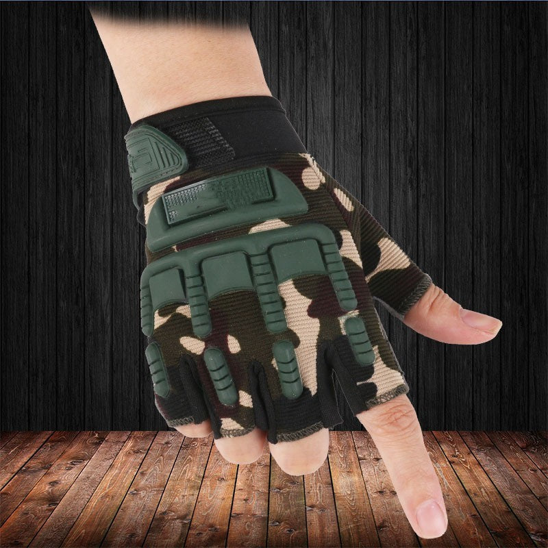 Half Finger Tactical Outdoor Sports Mountaineering Gloves