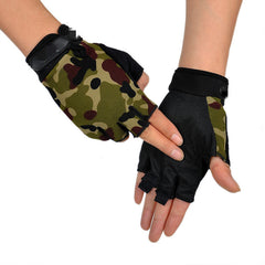 Tactical Half Finger Gloves Army Fan Outdoor